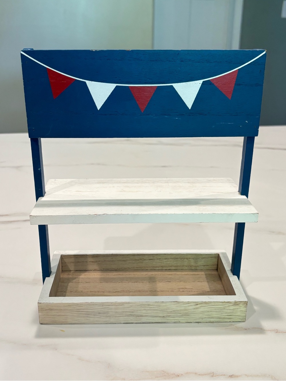 Target Patriotic Wood Tiered Tray with Banner